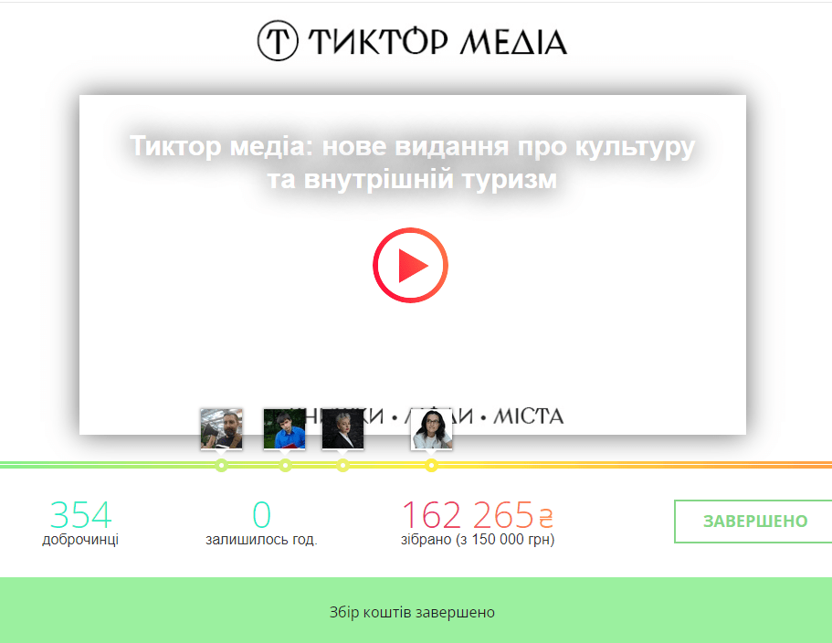 big idea tm - Тиктор медіа успішно завершило збір коштів для створення культурної мапи України