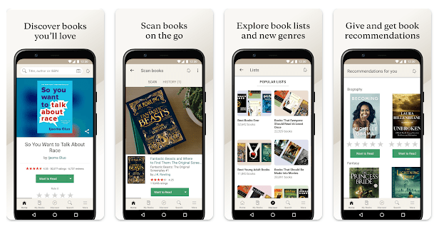goodreads - Додатки для книголюбів: читати, слухати, ділитися враженнями, обговорювати